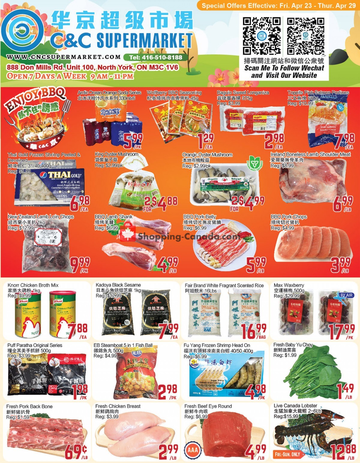 C&C Supermarket Canada, flyer (Hot Deals) April 23 April 29, 2021