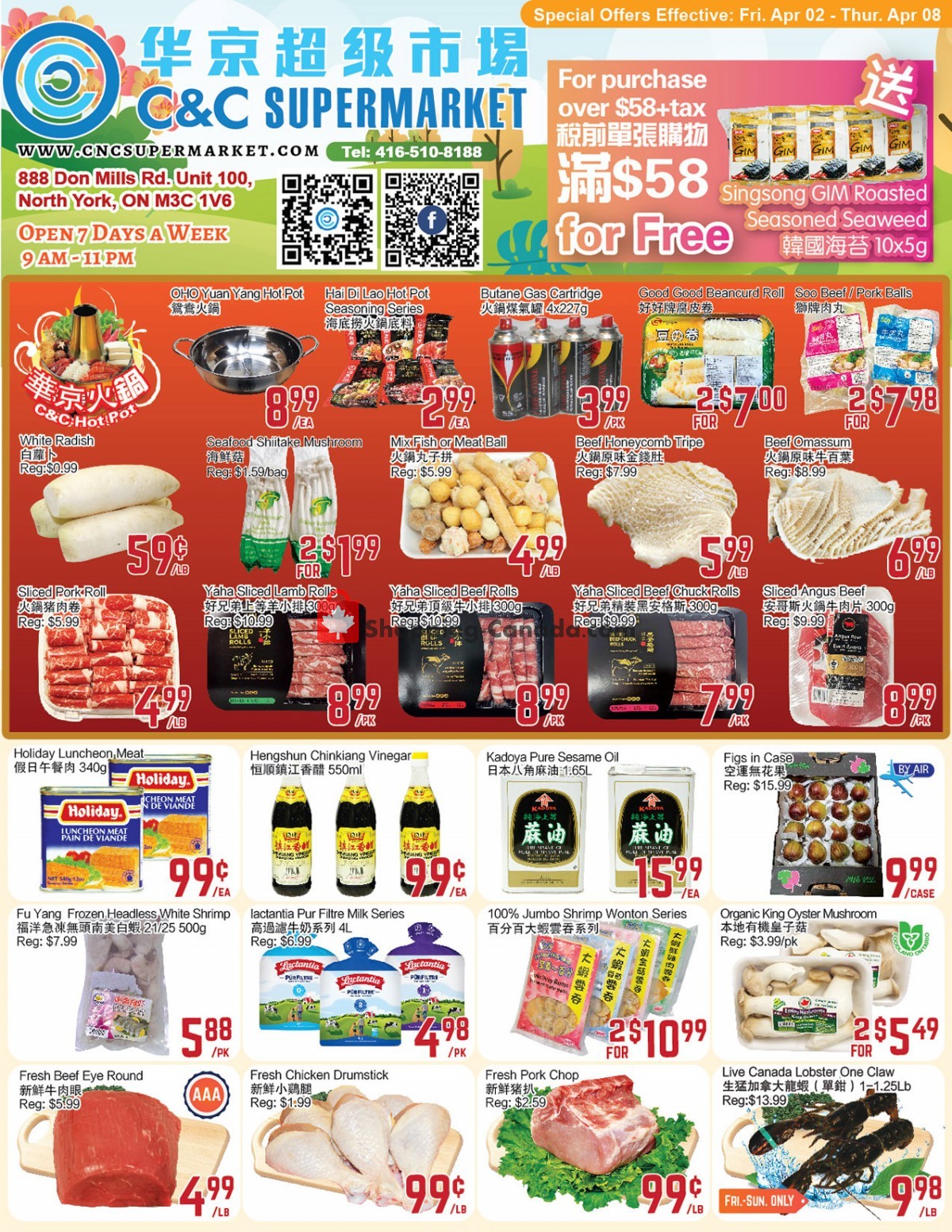 C&C Supermarket flyer from Friday April 2, 2021 to Thursday April 8, 2021 - page 1