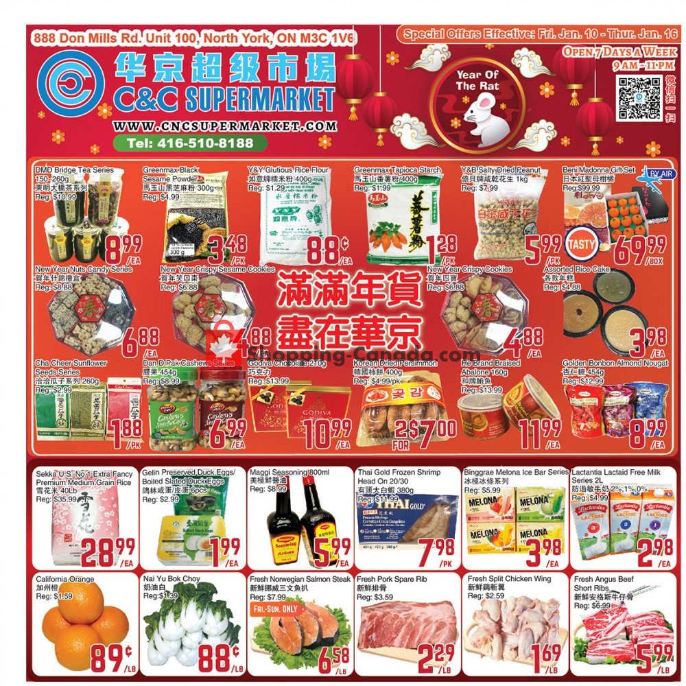 C&C Supermarket flyer from Friday January 10, 2020 to Thursday January 16, 2020 - page 1