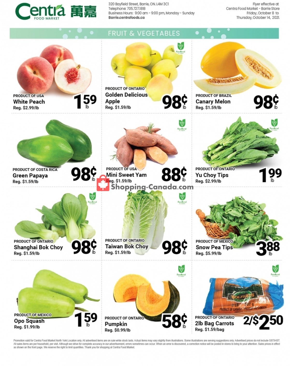 Centra Food Market flyer from Friday October 8, 2021 to Thursday October 14, 2021 - page 2