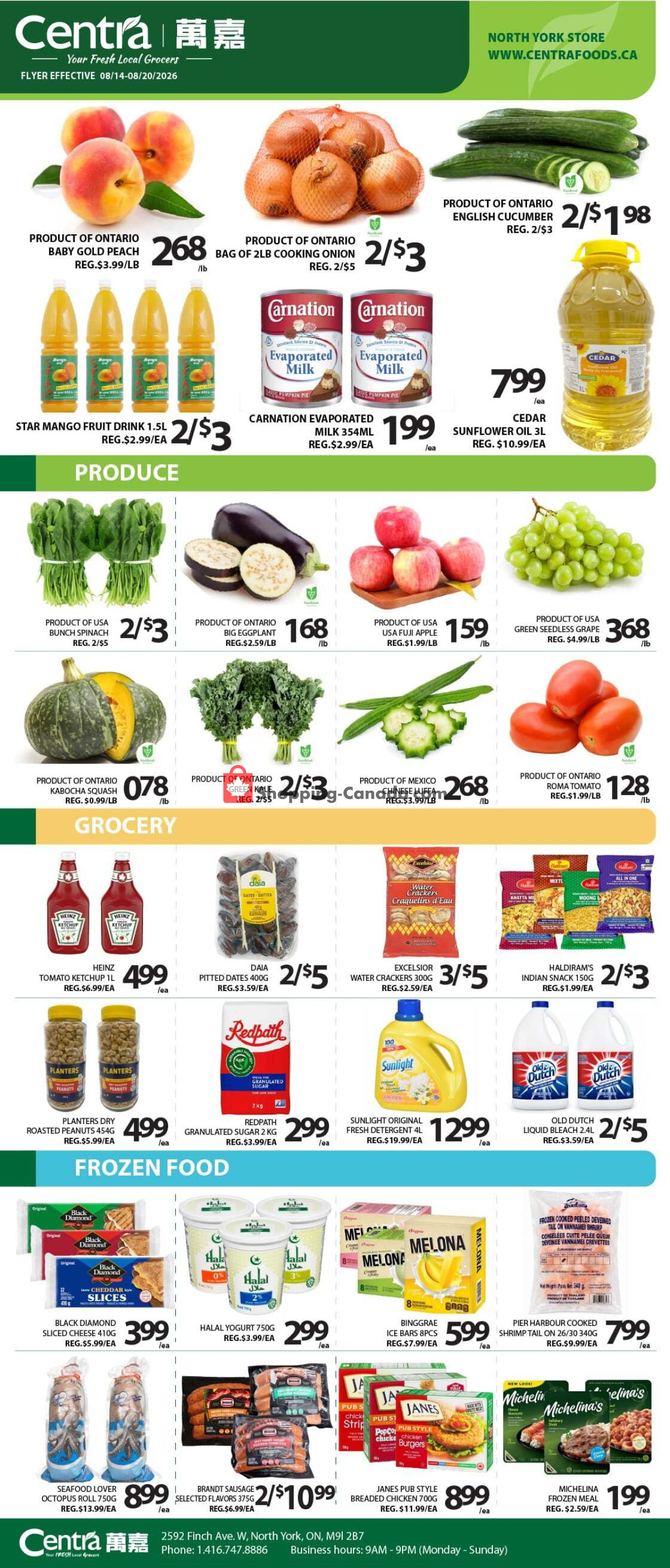 Centra Food Market flyer from Wednesday August 12, 2026 to Tuesday August 18, 2026 - page 1