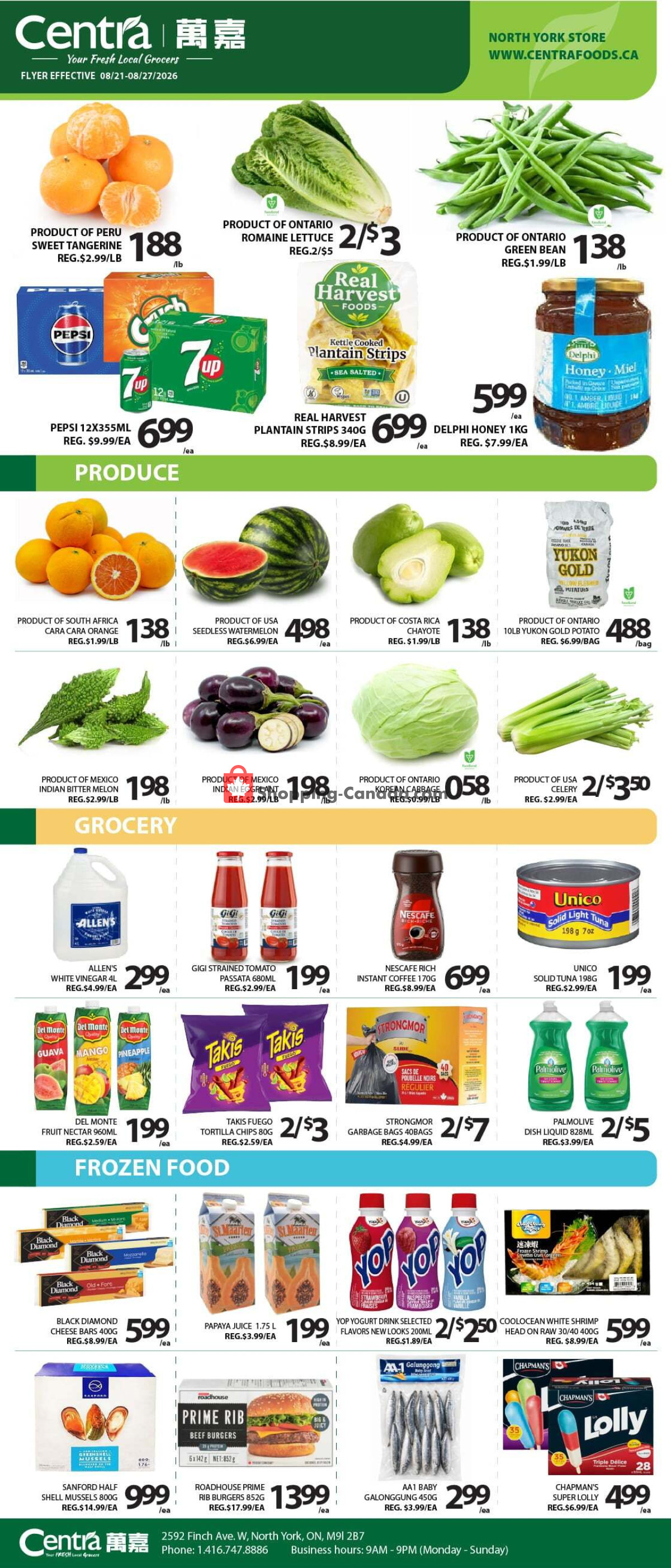 Centra Food Market flyer from Monday August 17, 2026 to Sunday August 23, 2026 - page 1