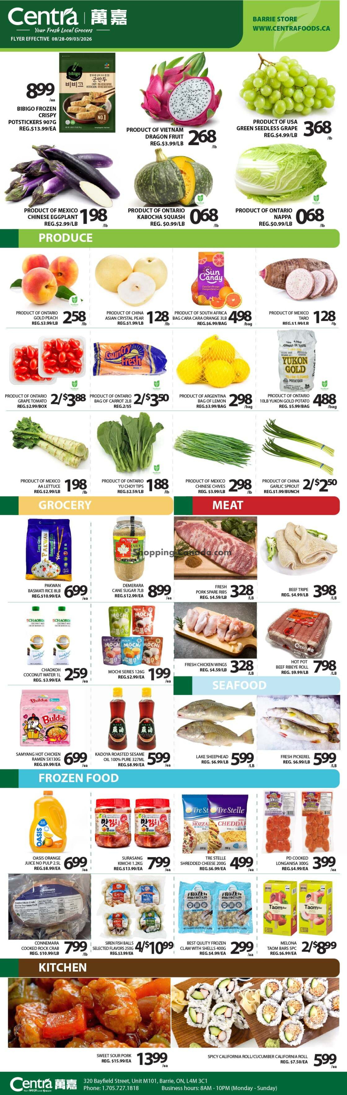 Centra Food Market flyer from Saturday August 29, 2026 to Friday September 4, 2026 - page 1