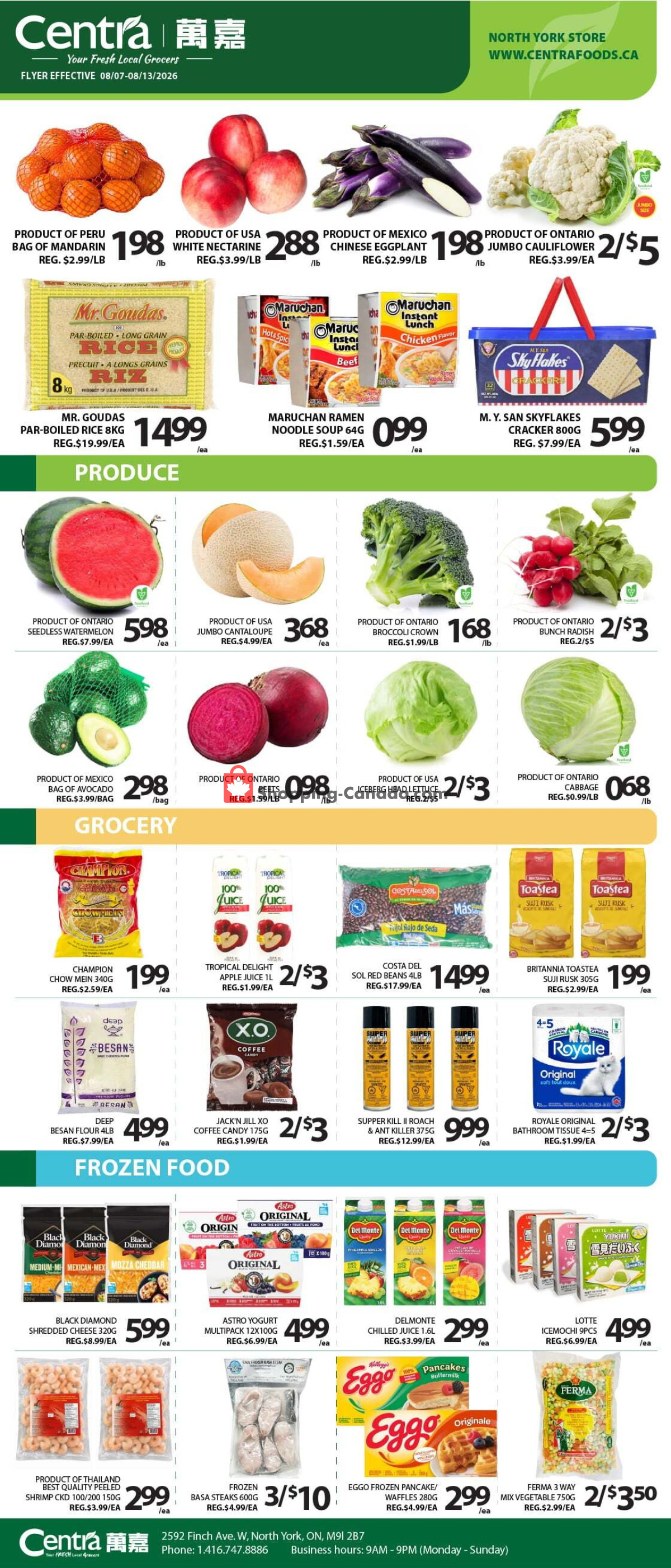 Centra Food Market flyer from Wednesday August 5, 2026 to Wednesday August 12, 2026 - page 1