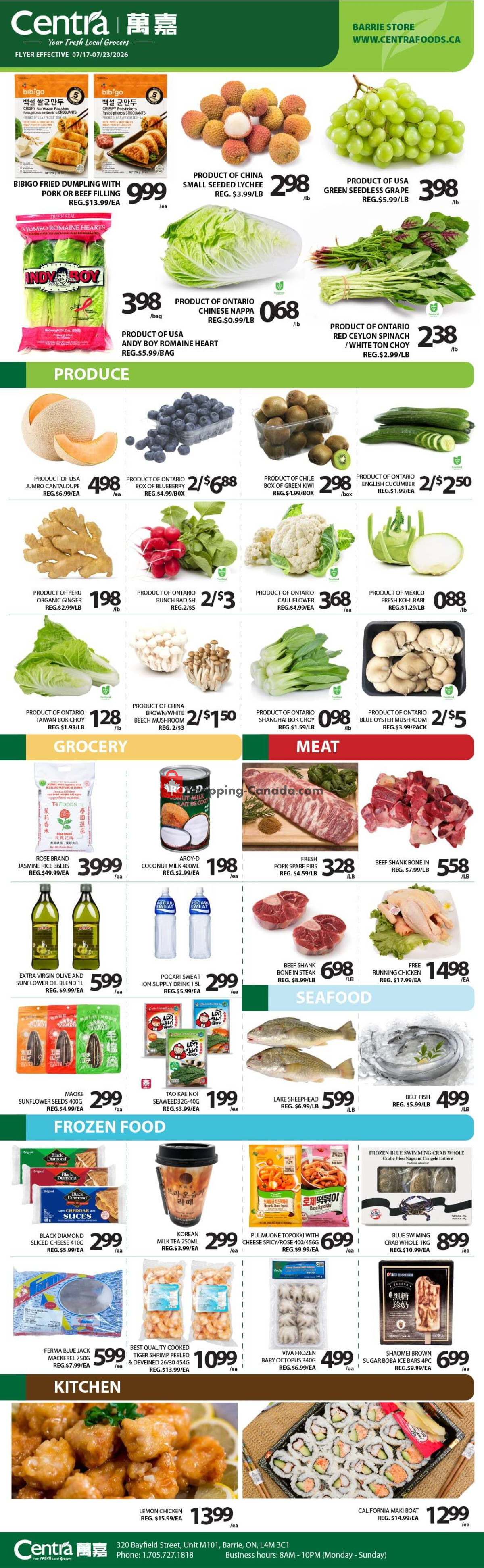 Centra Food Market flyer from Wednesday July 15, 2026 to Tuesday July 21, 2026 - page 1