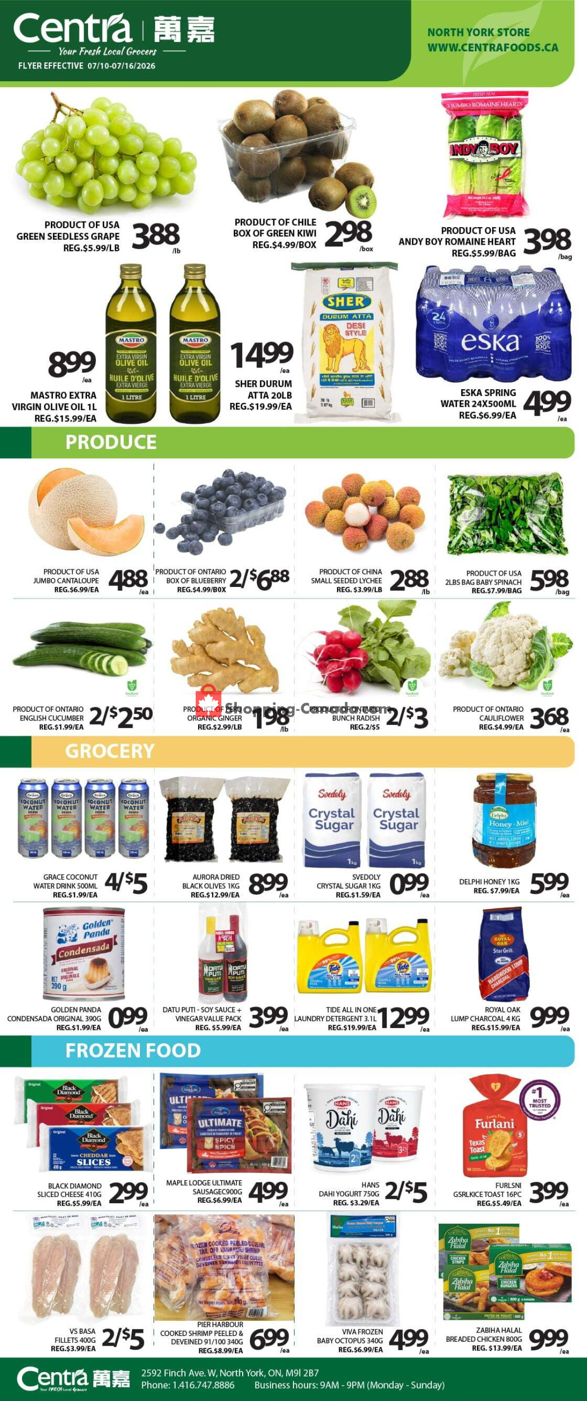 Centra Food Market flyer from Thursday July 16, 2026 to Friday July 31, 2026 - page 1