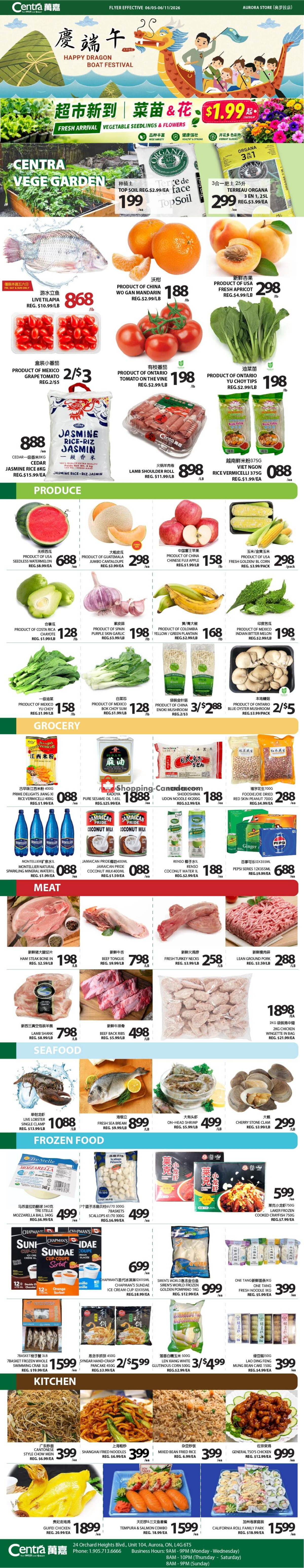 Centra Food Market flyer from Monday June 1, 2026 to Sunday June 7, 2026 - page 1