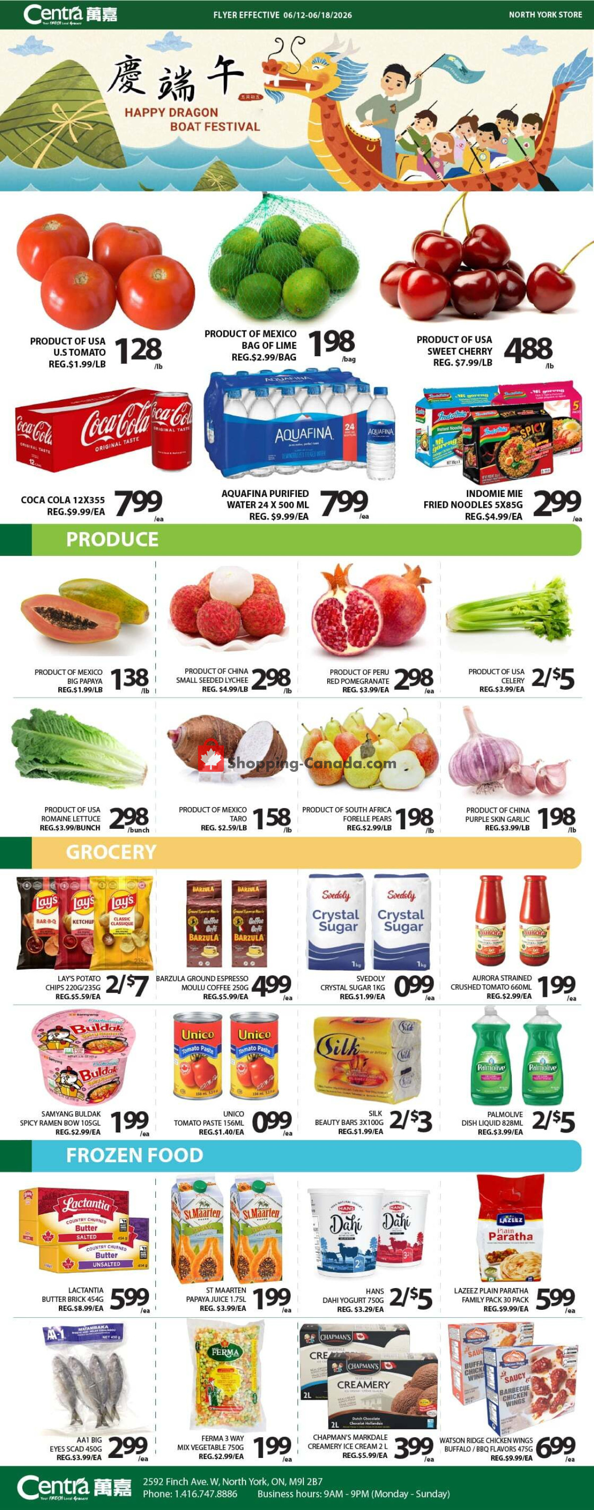 Centra Food Market flyer from Thursday June 11, 2026 to Monday June 15, 2026 - page 1
