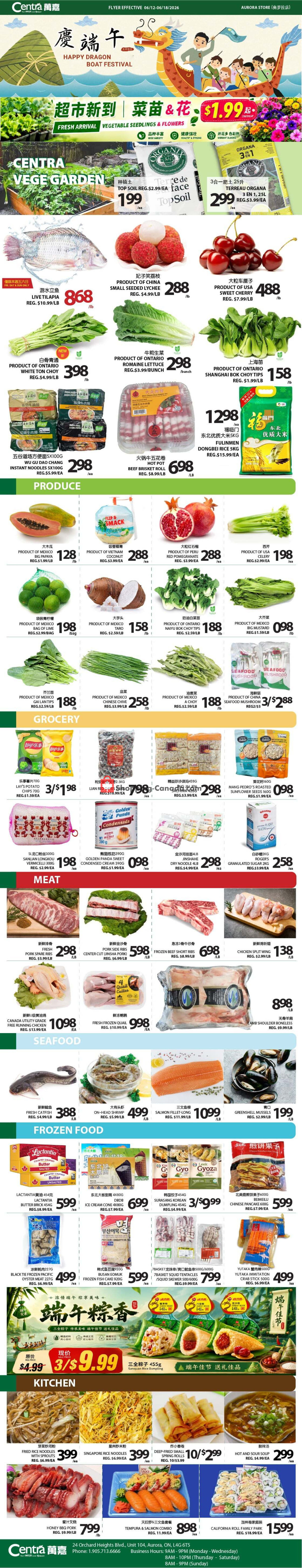 Centra Food Market flyer from Thursday June 11, 2026 to Wednesday June 17, 2026 - page 1
