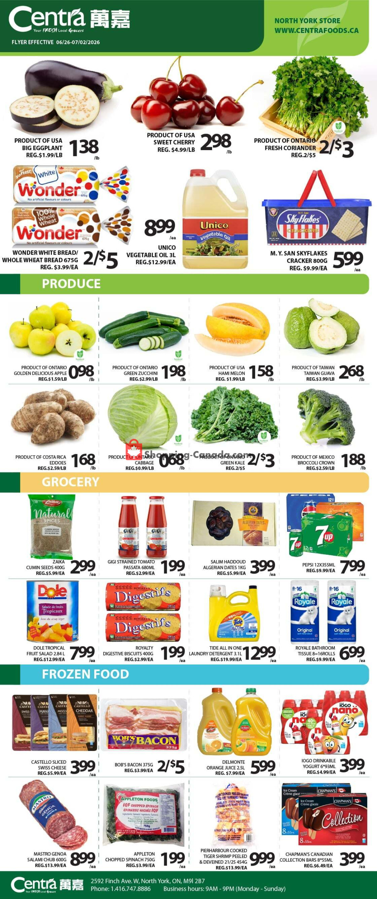 Centra Food Market flyer from Thursday June 25, 2026 to Wednesday July 1, 2026 - page 1