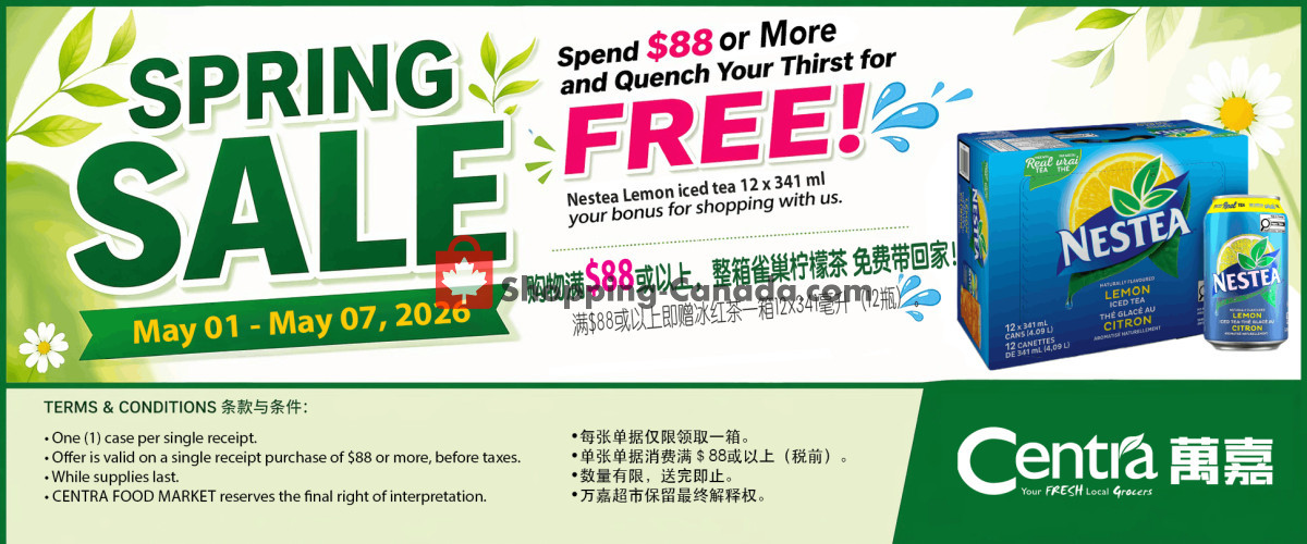 Centra Food Market flyer from Friday May 1, 2026 to Thursday May 7, 2026 - page 1