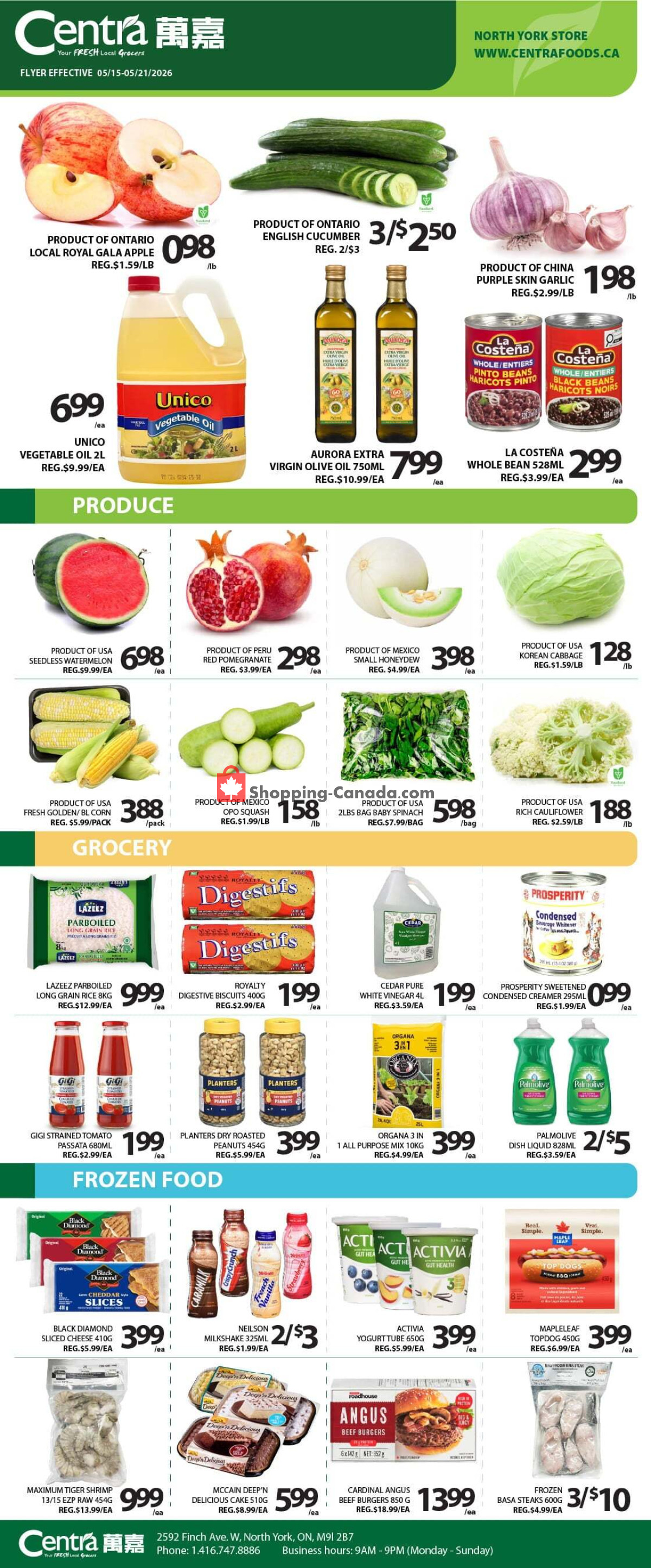 Centra Food Market flyer from Thursday May 14, 2026 to Wednesday May 20, 2026 - page 1