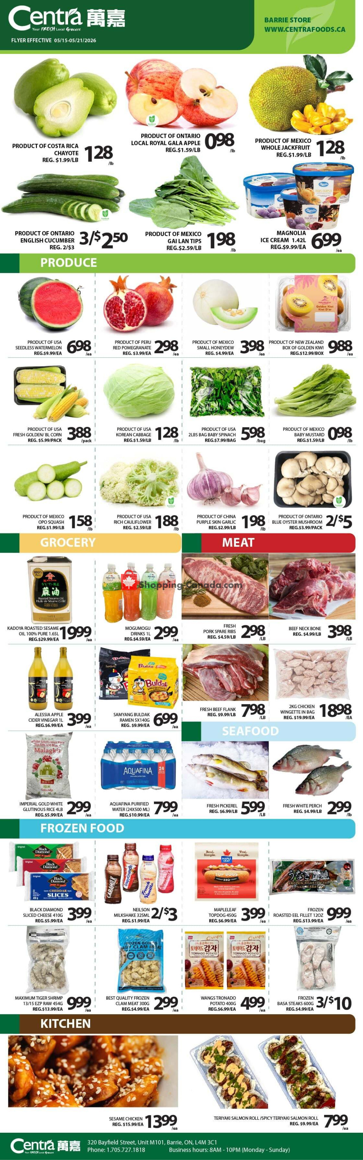 Centra Food Market flyer from Monday May 18, 2026 to Monday May 18, 2026 - page 2