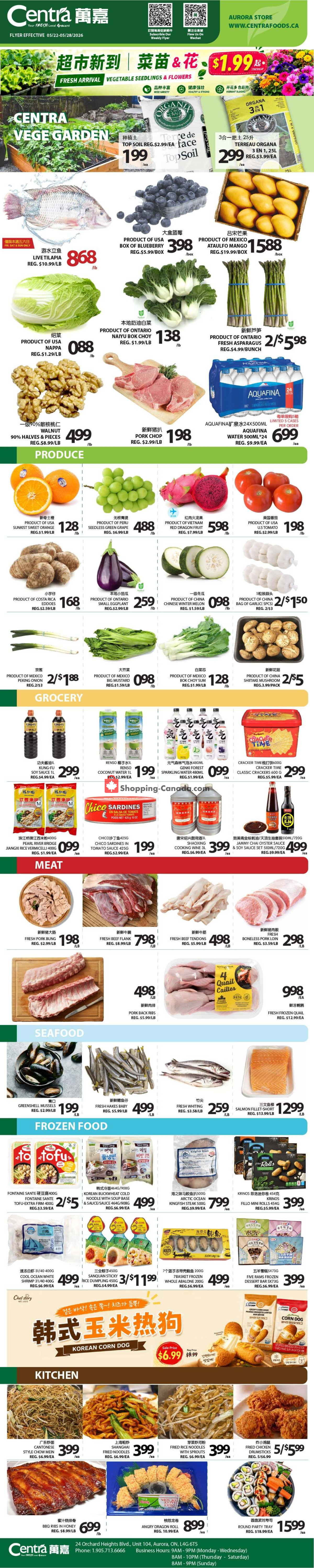 Centra Food Market flyer from Wednesday May 20, 2026 to Tuesday May 26, 2026 - page 1