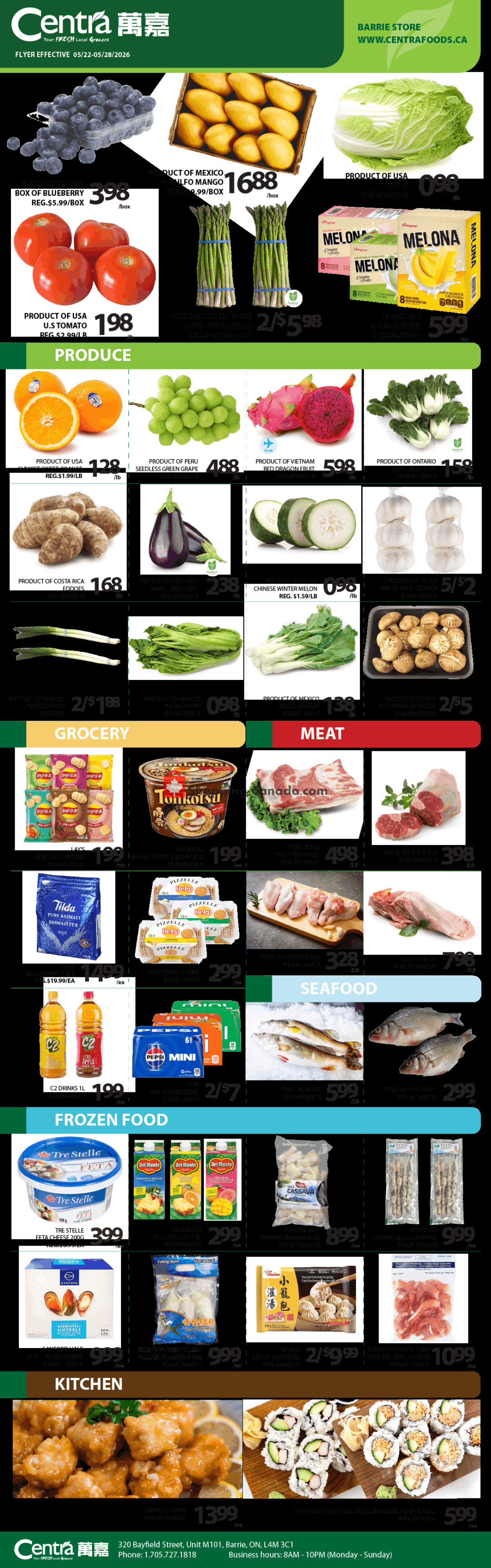 Centra Food Market flyer from Thursday May 21, 2026 to Wednesday May 27, 2026 - page 1
