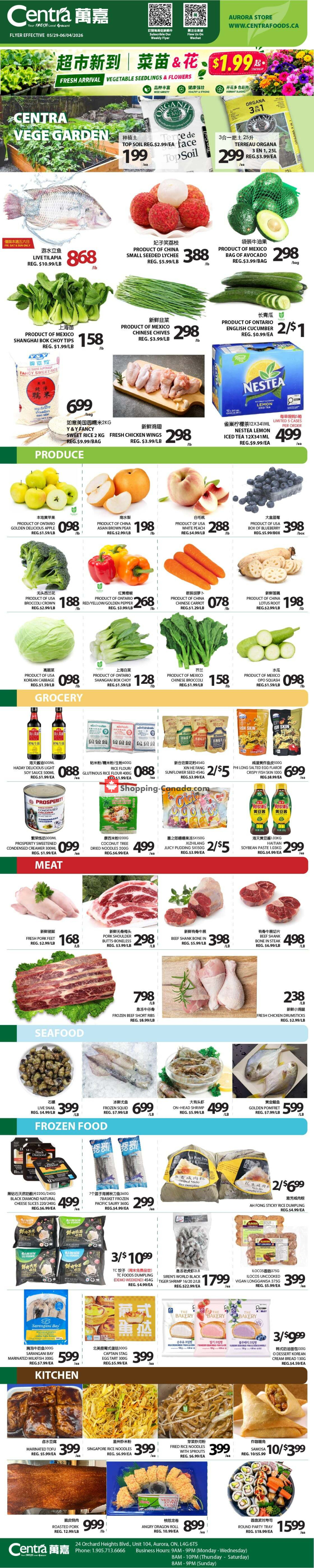 Centra Food Market flyer from Sunday May 24, 2026 to Tuesday June 30, 2026 - page 1