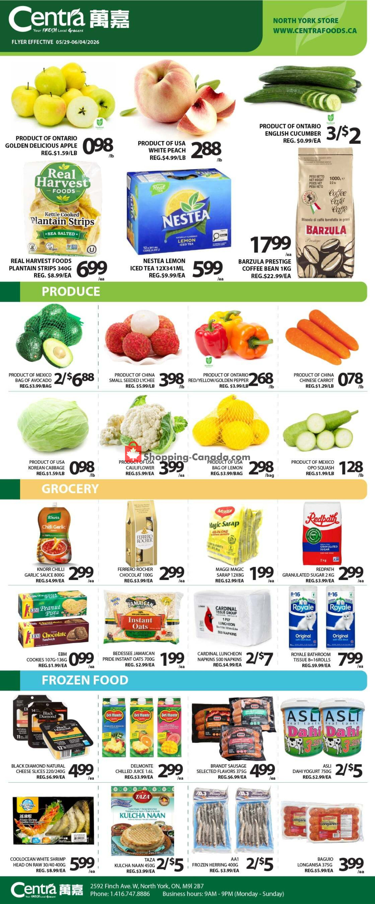 Centra Food Market flyer from Thursday May 28, 2026 to Wednesday June 3, 2026 - page 1