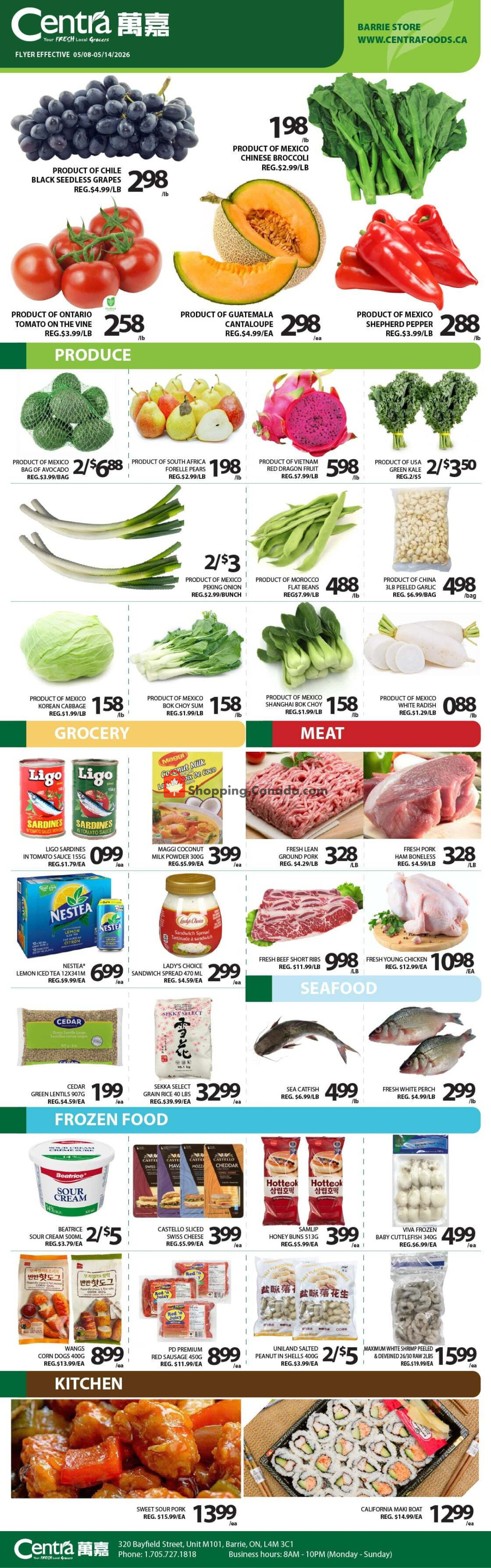 Centra Food Market flyer from Tuesday May 5, 2026 to Monday May 11, 2026 - page 1
