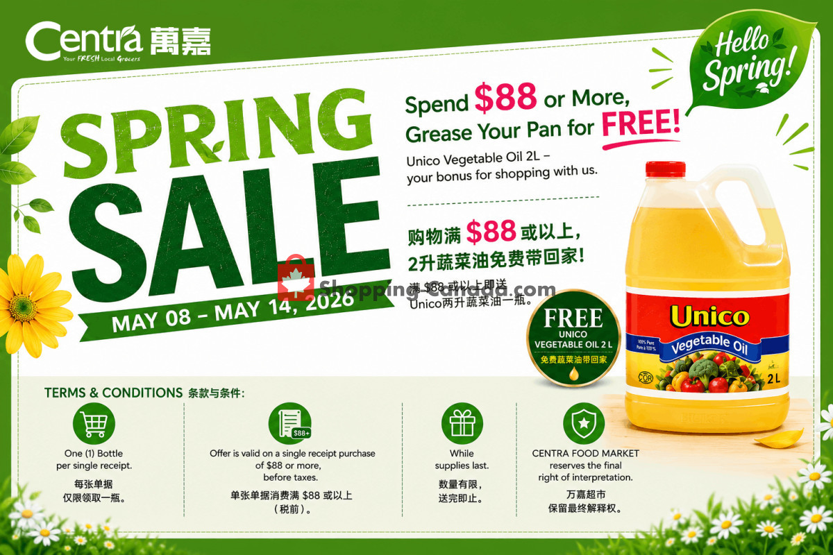 Centra Food Market flyer from Friday May 8, 2026 to Thursday May 14, 2026 - page 1