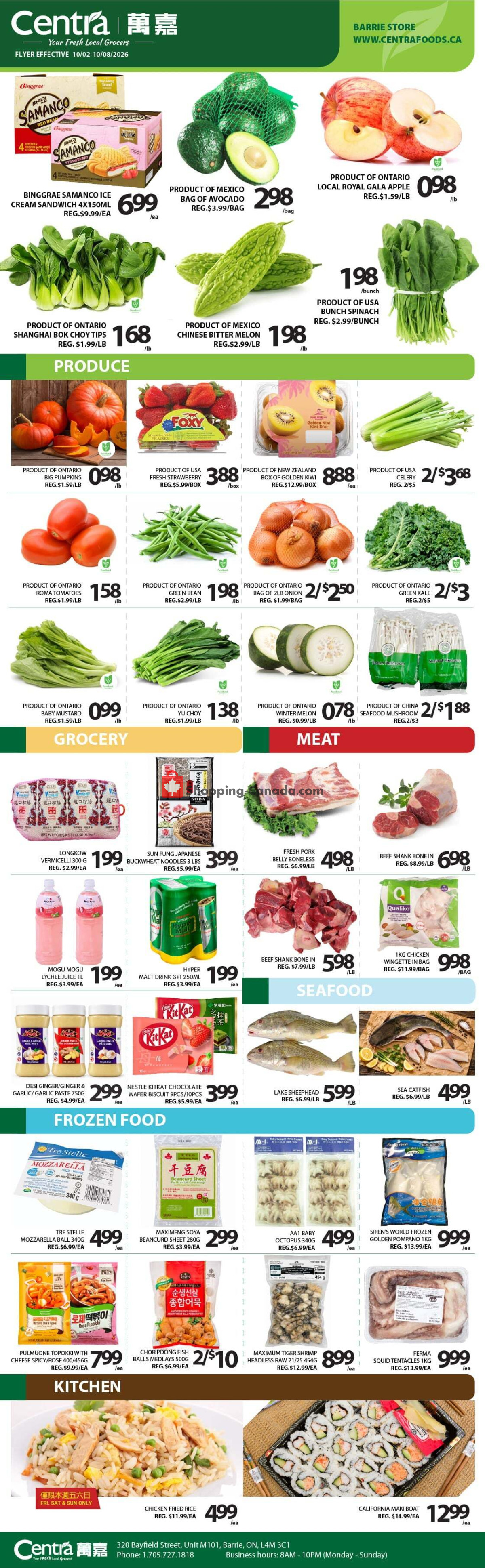 Centra Food Market flyer from Thursday October 1, 2026 to Wednesday October 7, 2026 - page 1