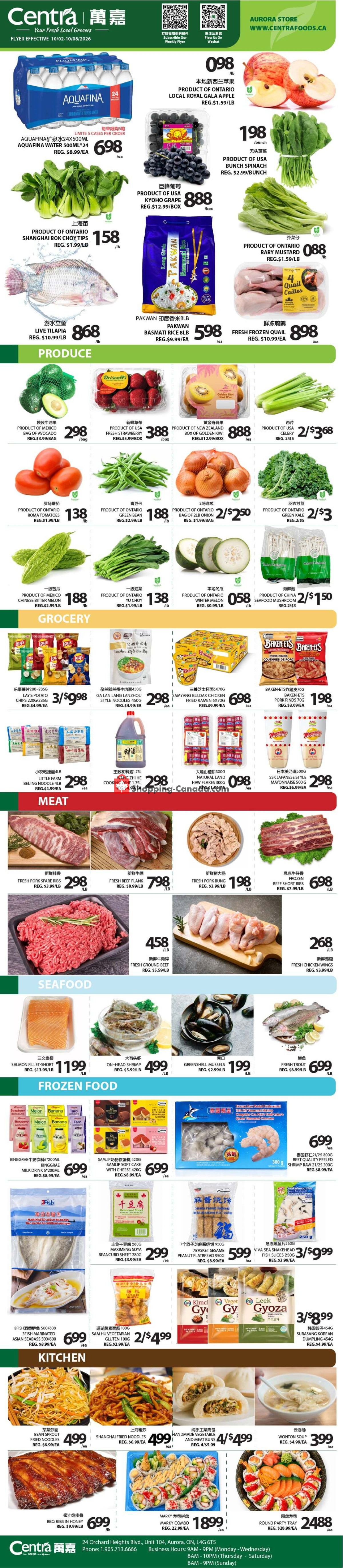 Centra Food Market flyer from Friday October 2, 2026 to Thursday October 8, 2026 - page 1