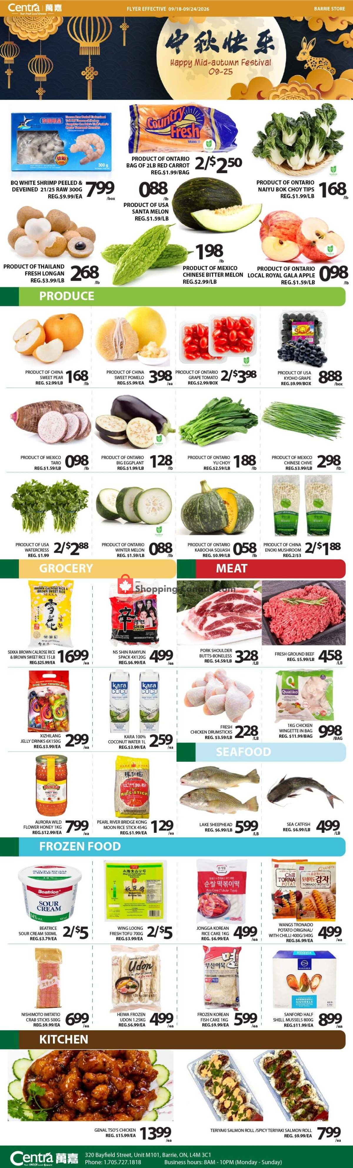 Centra Food Market flyer from Thursday September 17, 2026 to Wednesday September 23, 2026 - page 1
