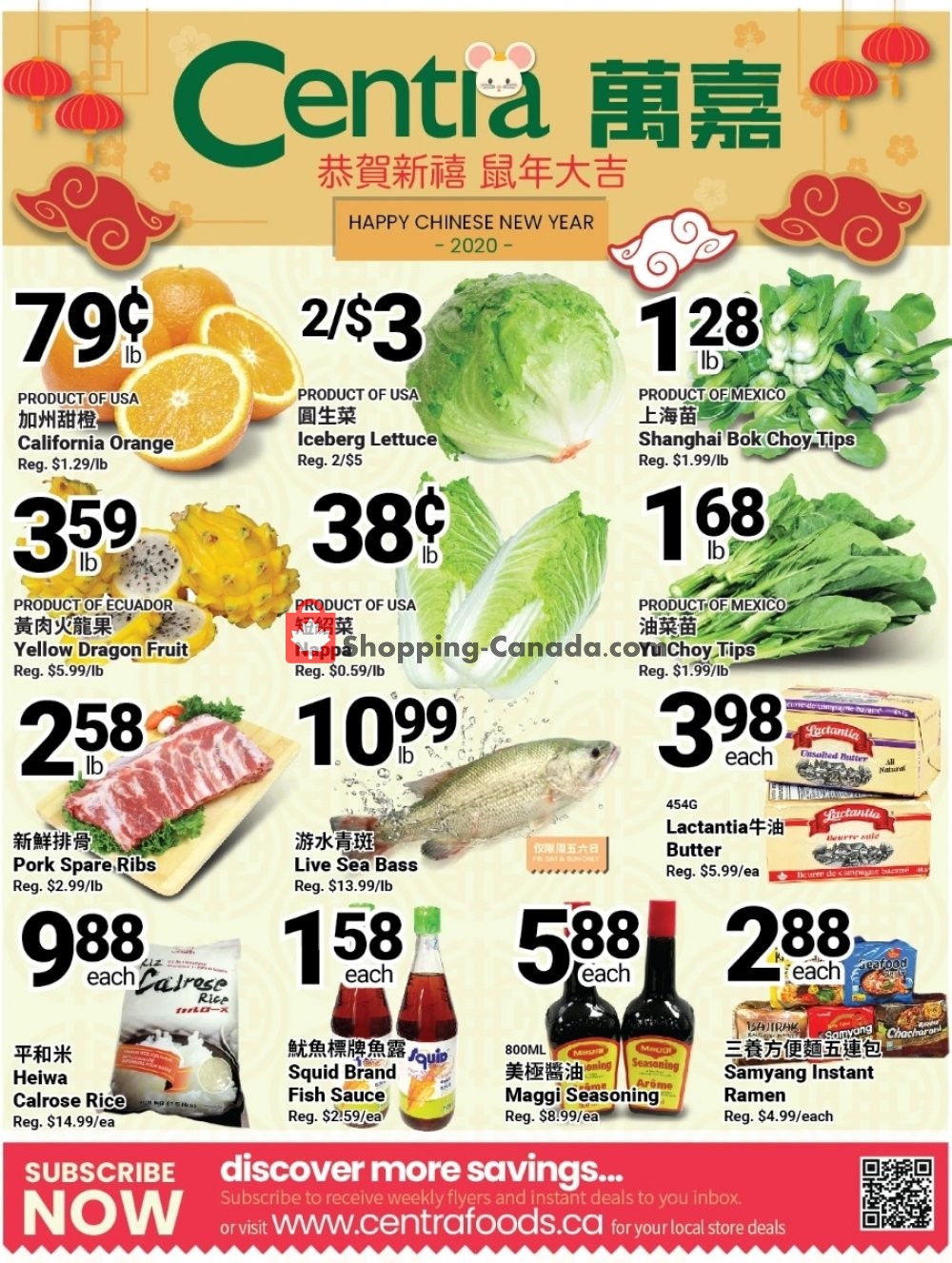 Centra Food Market flyer from Friday January 31, 2020 to Thursday February 6, 2020 - page 1