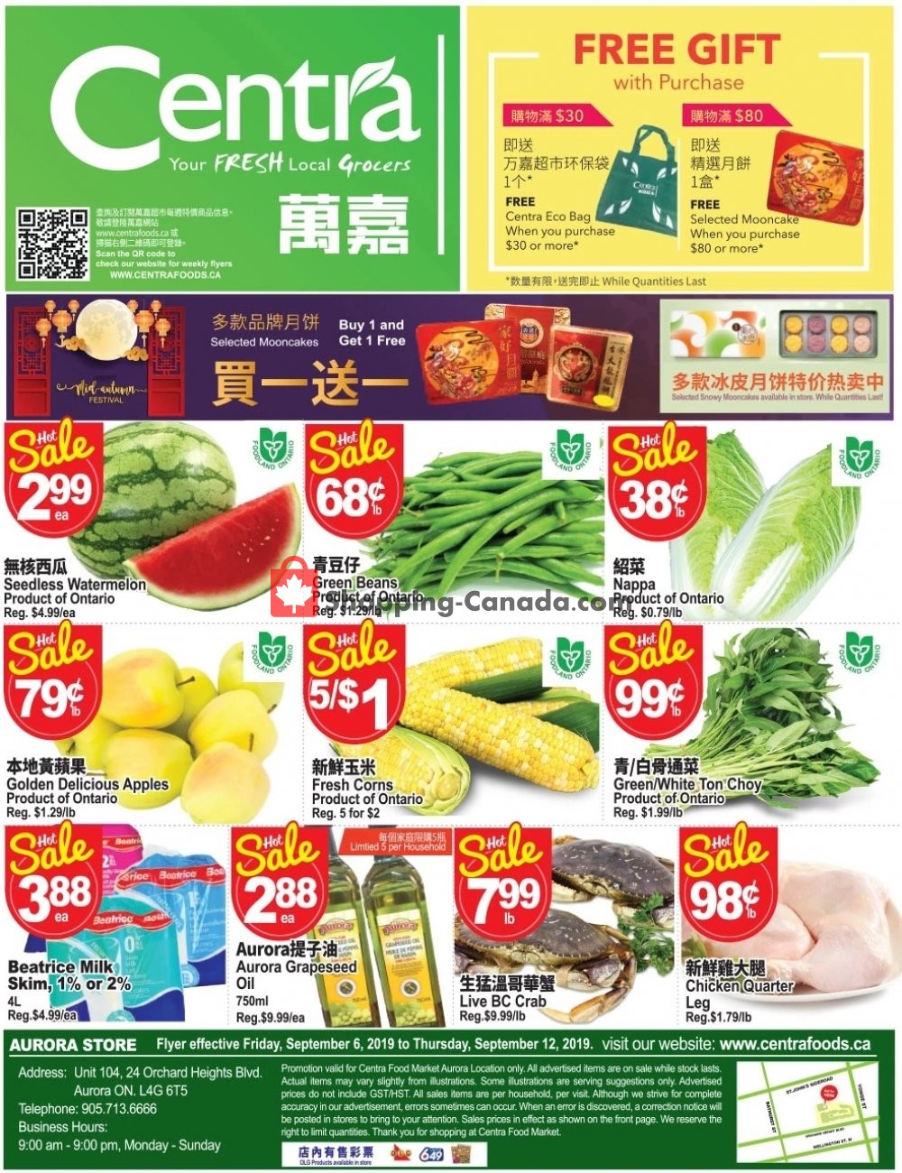 Centra Food Market flyer from Friday September 6, 2019 to Thursday September 12, 2019 - page 1