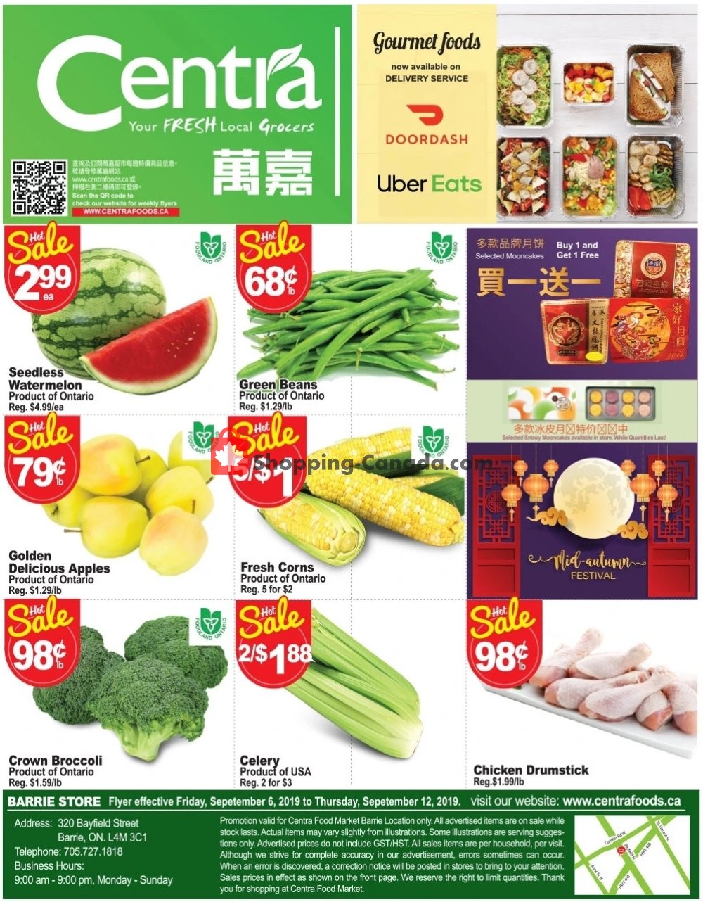 Centra Food Market flyer from Friday September 6, 2019 to Thursday September 12, 2019 - page 1