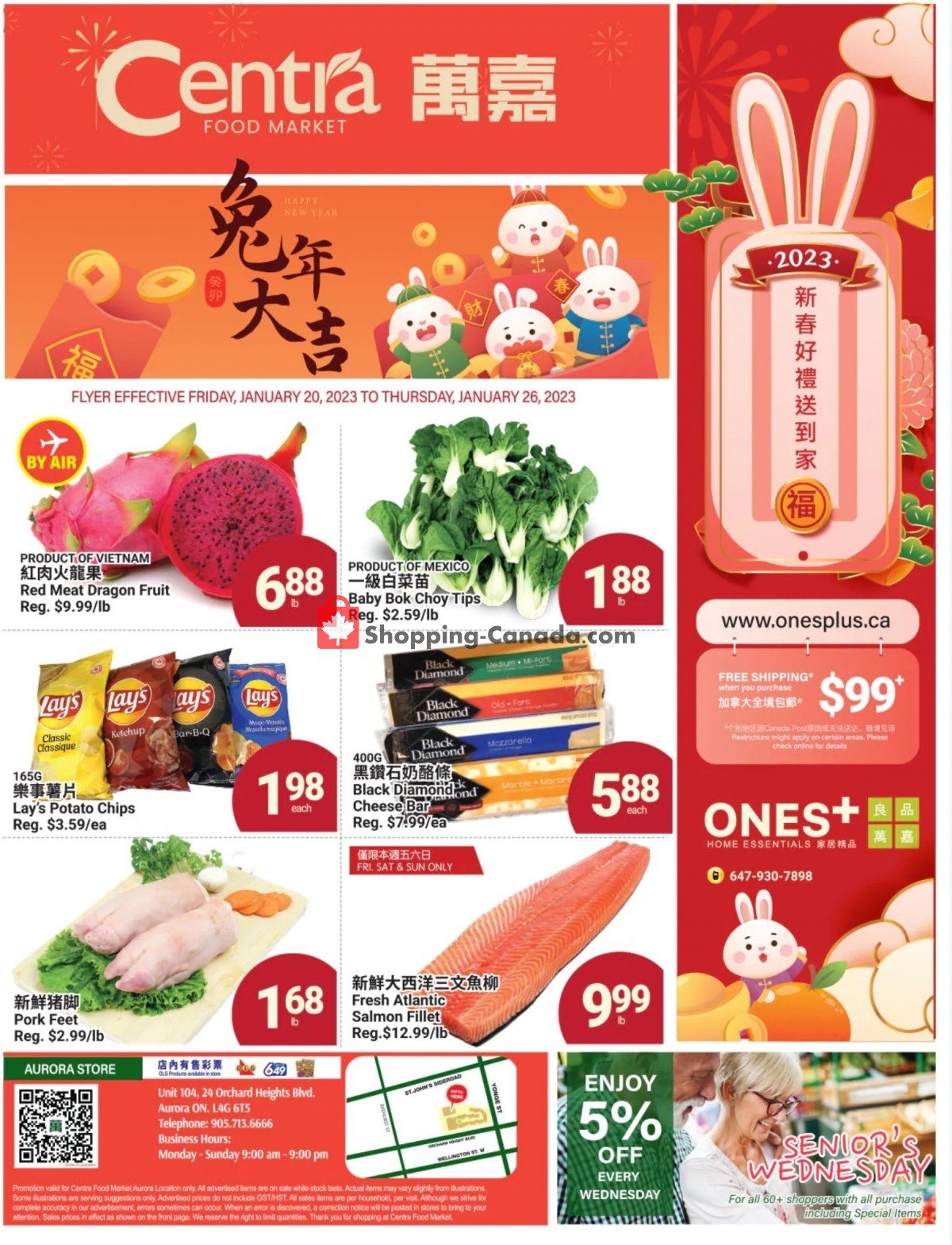 Centra Food Market flyer from Friday January 20, 2023 to Thursday January 26, 2023 - page 1