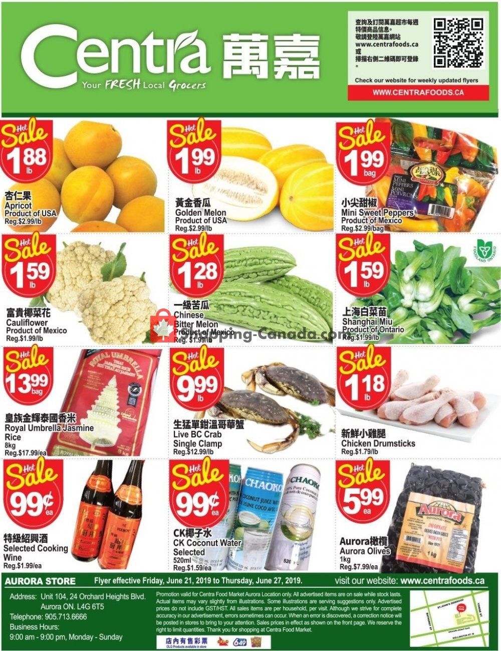 Centra Food Market flyer from Friday June 21, 2019 to Thursday June 27, 2019 - page 1