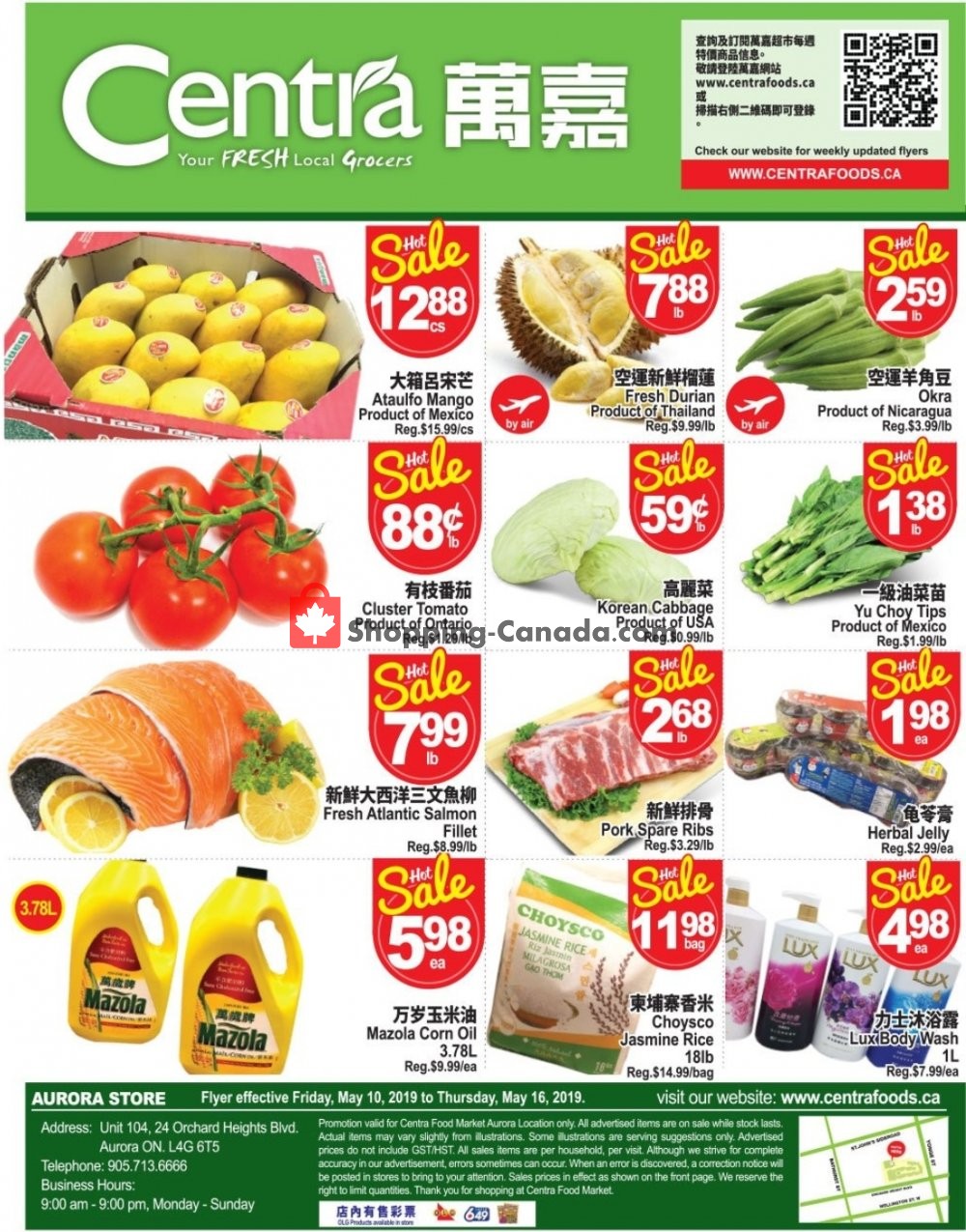 Centra Food Market flyer from Friday May 10, 2019 to Thursday May 16, 2019 - page 1
