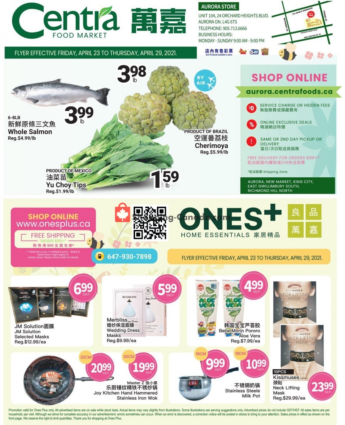 Centra Food Market flyer from Friday April 23, 2021 to Thursday April 29, 2021 - page 1