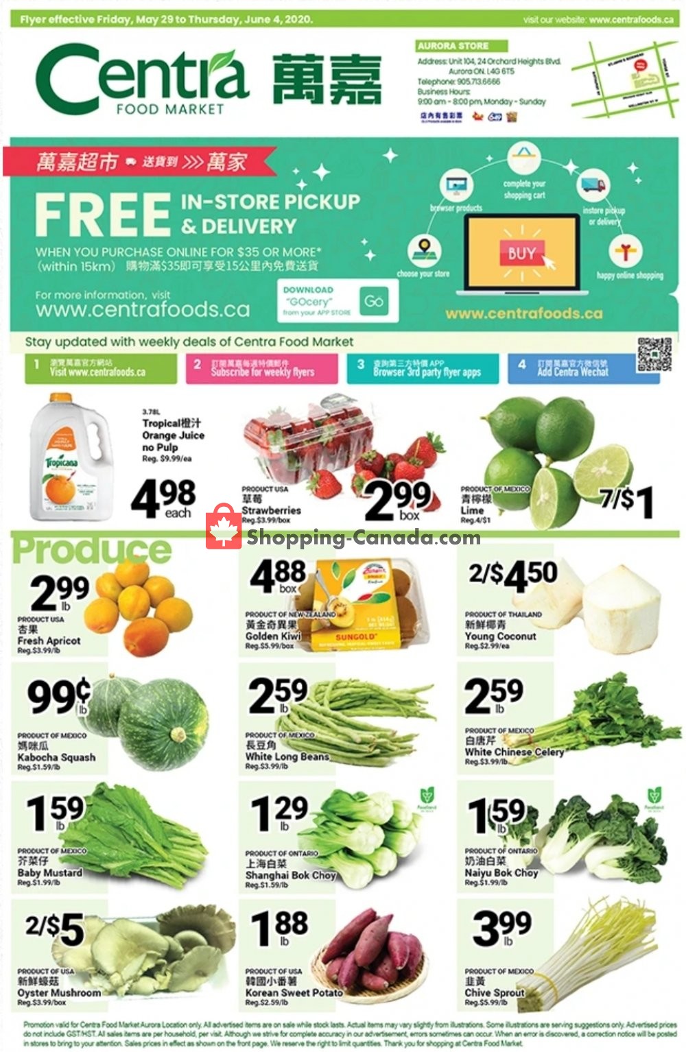 Centra Food Market flyer from Friday May 29, 2020 to Thursday June 4, 2020 - page 1