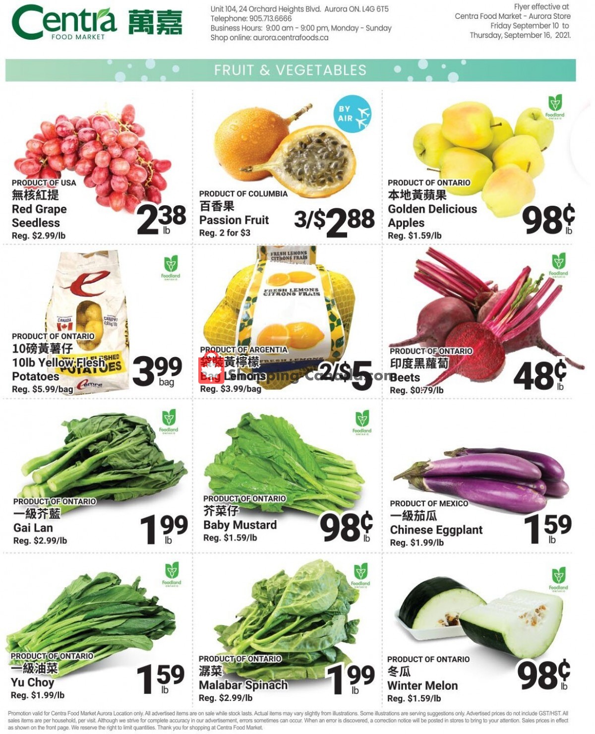 Centra Food Market flyer from Friday September 10, 2021 to Thursday September 16, 2021 - page 2