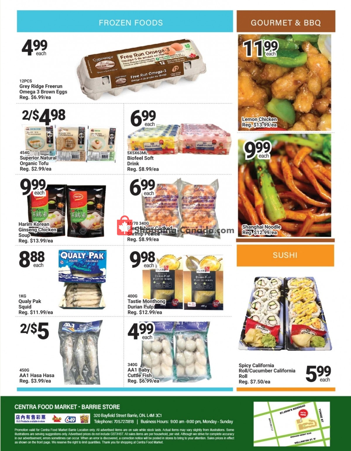 Centra Food Market Canada, flyer (Special Offer Barrie) April 28