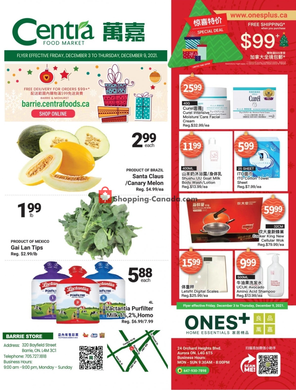Centra Food Market flyer from Friday December 3, 2021 to Thursday December 9, 2021 - page 1