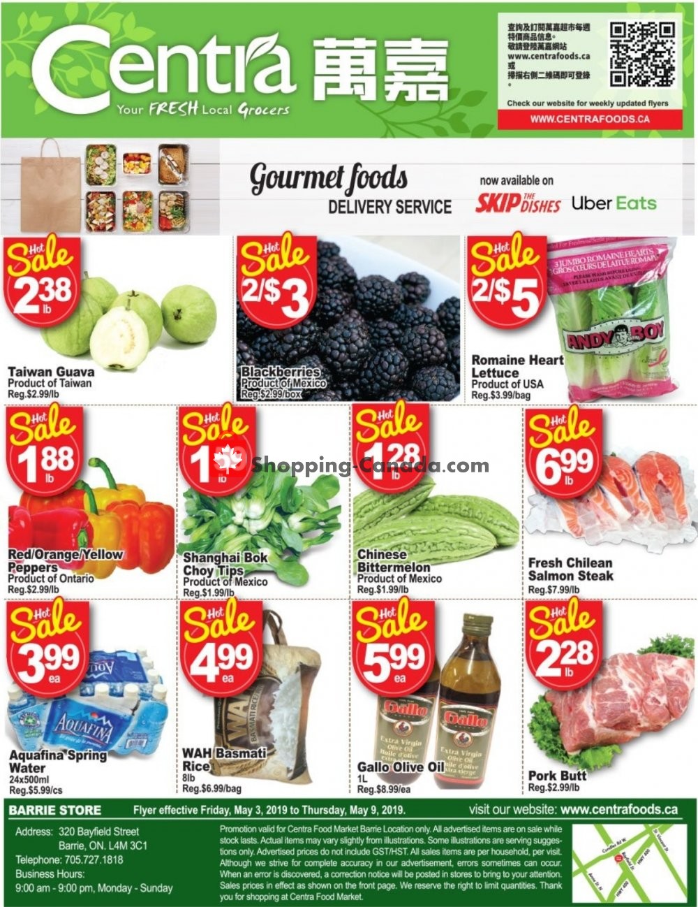 Centra Food Market flyer from Friday May 3, 2019 to Thursday May 9, 2019 - page 1