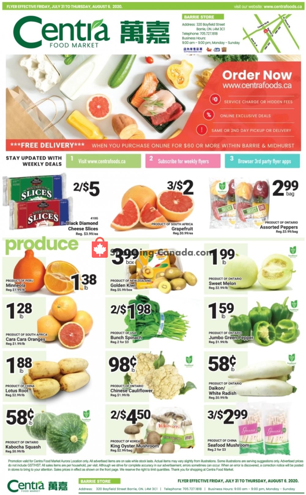 Centra Food Market flyer from Friday July 31, 2020 to Thursday August 6, 2020 - page 1