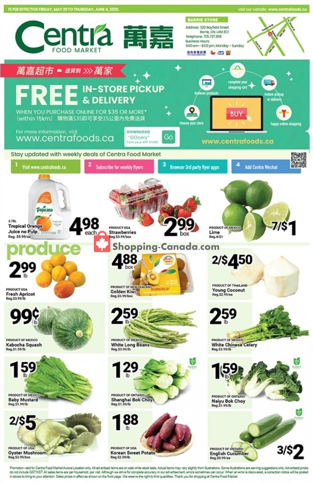 Centra Food Market flyer from Friday May 29, 2020 to Thursday June 4, 2020 - page 1