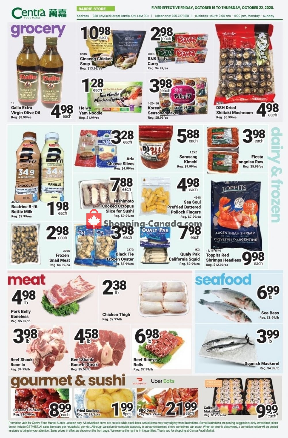 Centra Food Market flyer from Friday October 16, 2020 to Thursday October 22, 2020 - page 2
