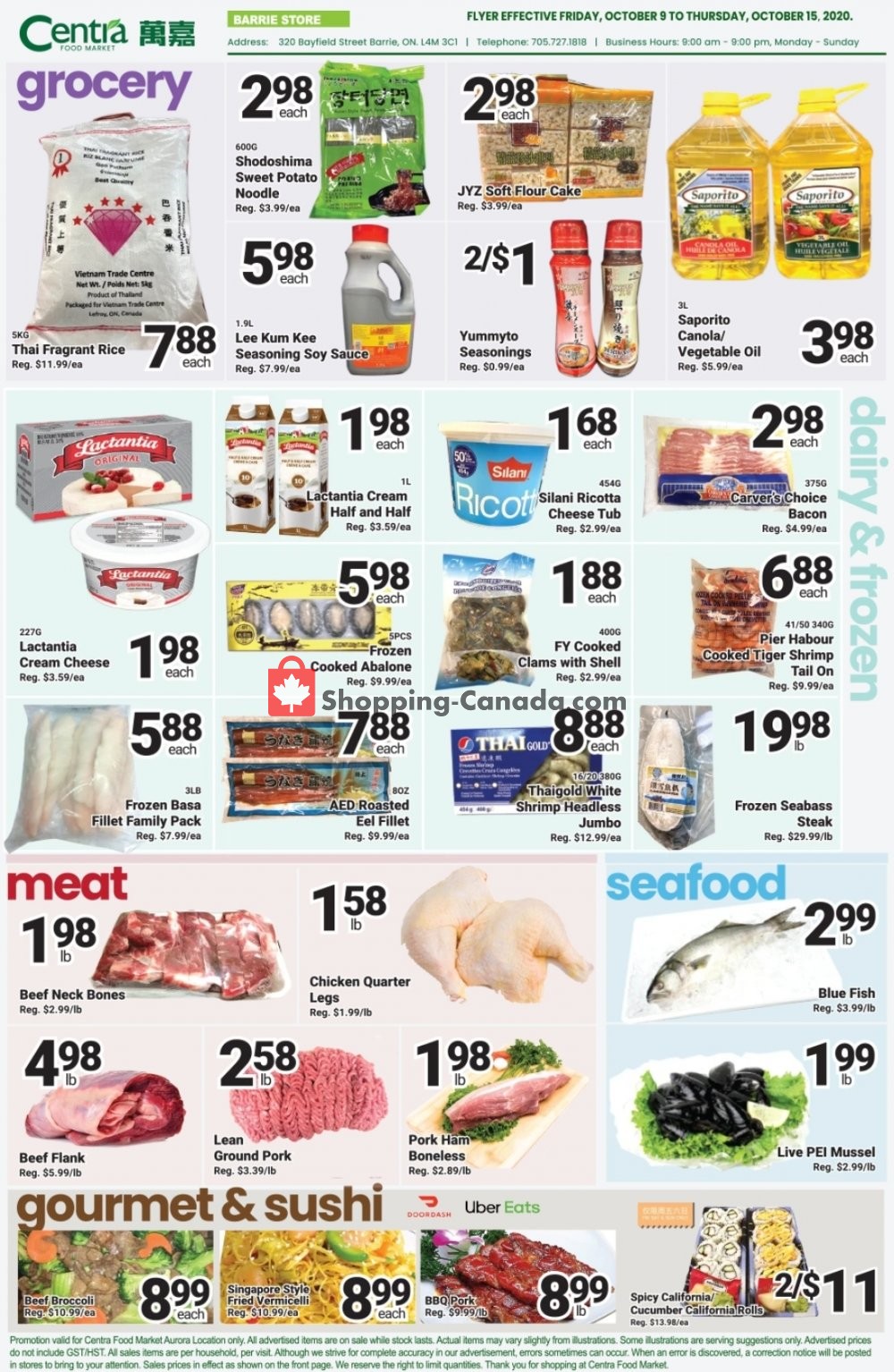 Centra Food Market flyer from Friday October 9, 2020 to Thursday October 15, 2020 - page 2