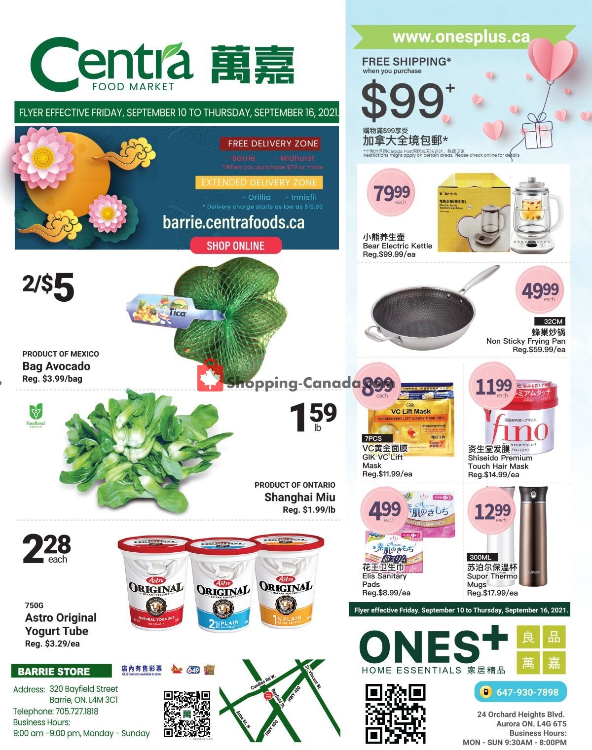 Centra Food Market flyer from Friday September 10, 2021 to Thursday September 16, 2021 - page 1