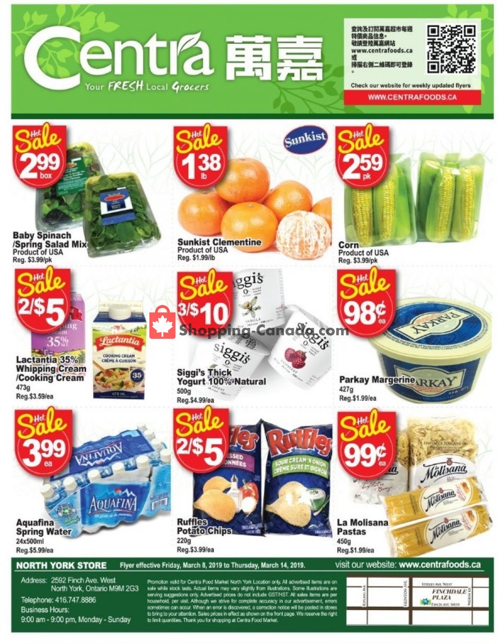 Centra Food Market flyer from Friday March 8, 2019 to Thursday March 14, 2019 - page 1