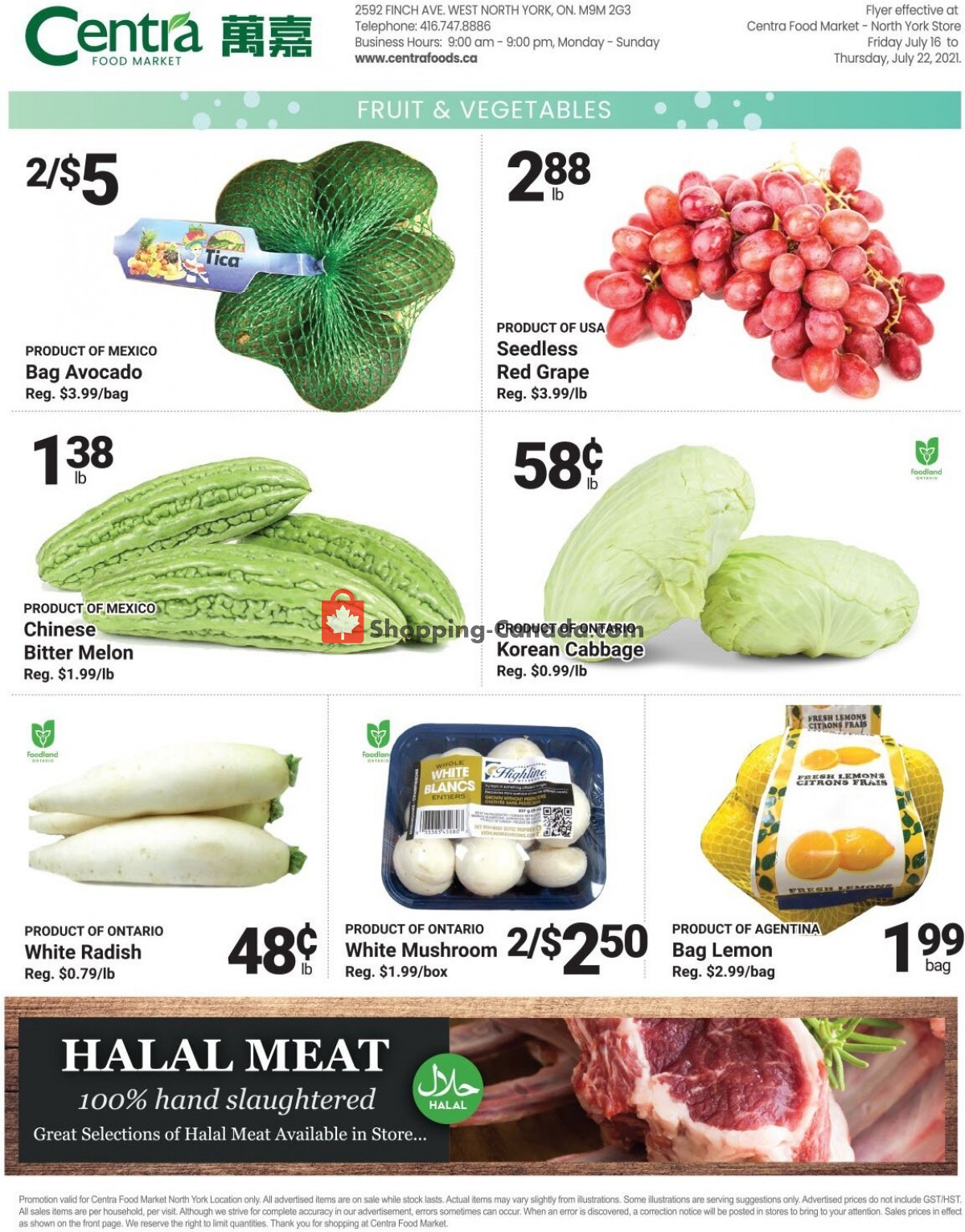 Centra Food Market flyer from Friday July 16, 2021 to Thursday July 22, 2021 - page 2