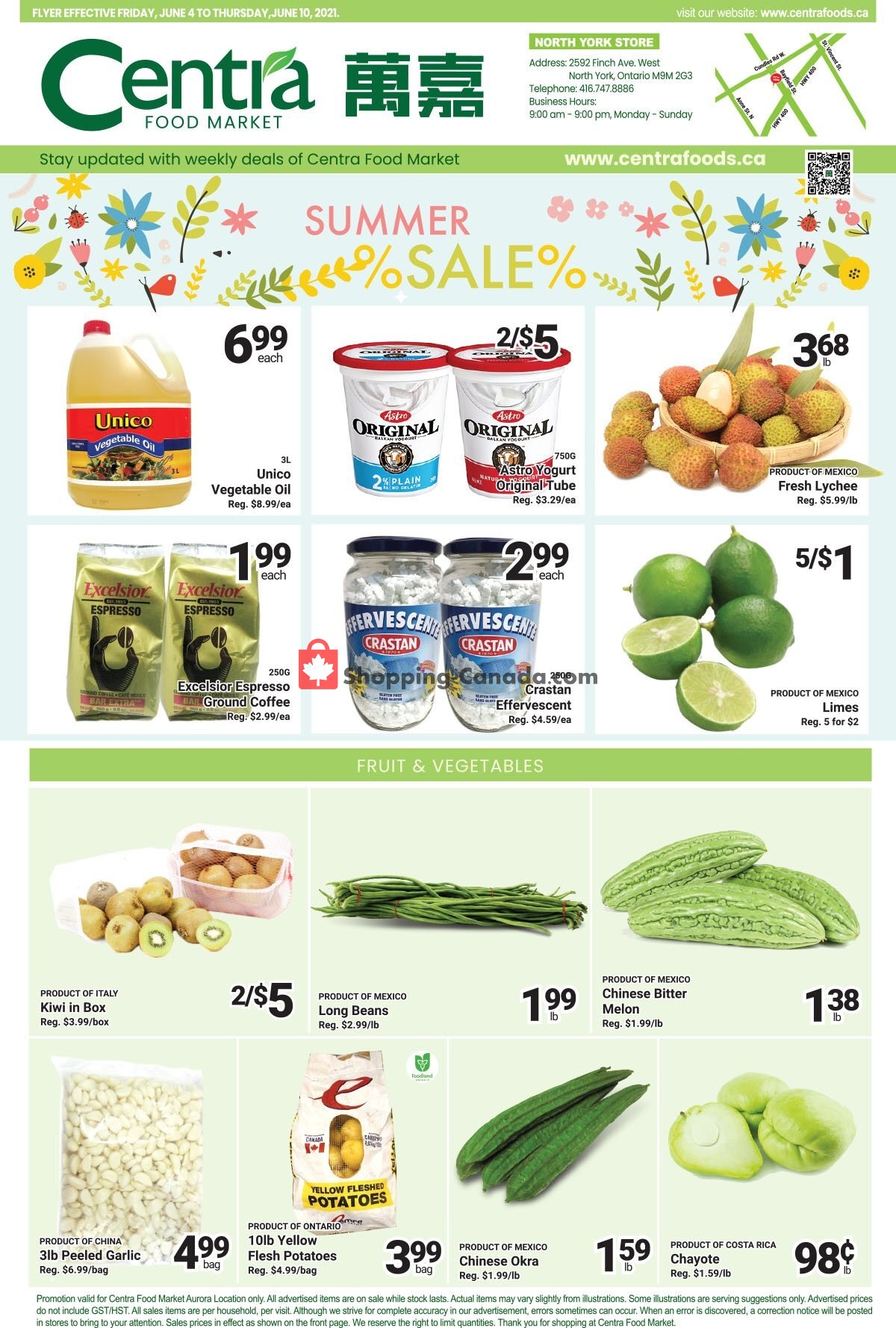 Centra Food Market flyer from Friday June 4, 2021 to Thursday June 10, 2021 - page 1