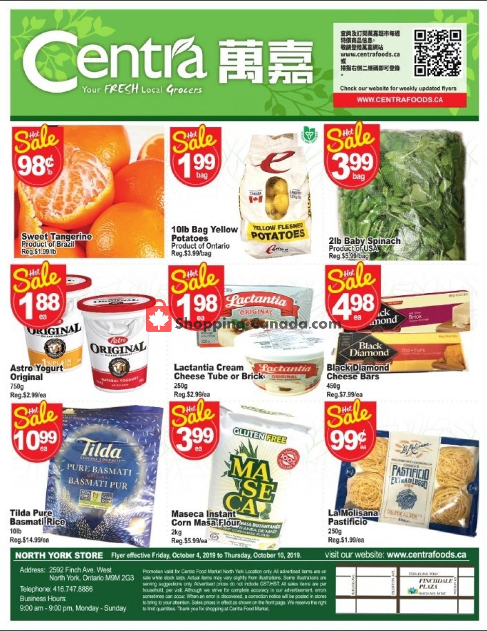 Centra Food Market flyer from Friday October 4, 2019 to Thursday October 10, 2019 - page 1