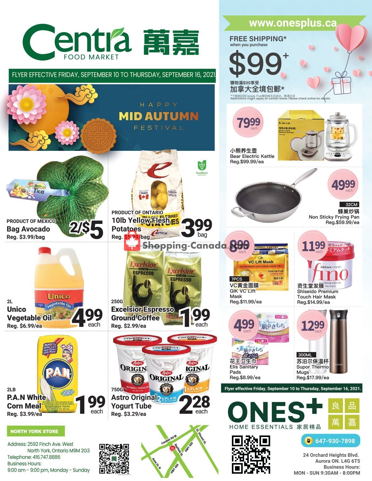 Centra Food Market flyer from Friday September 10, 2021 to Thursday September 16, 2021 - page 1