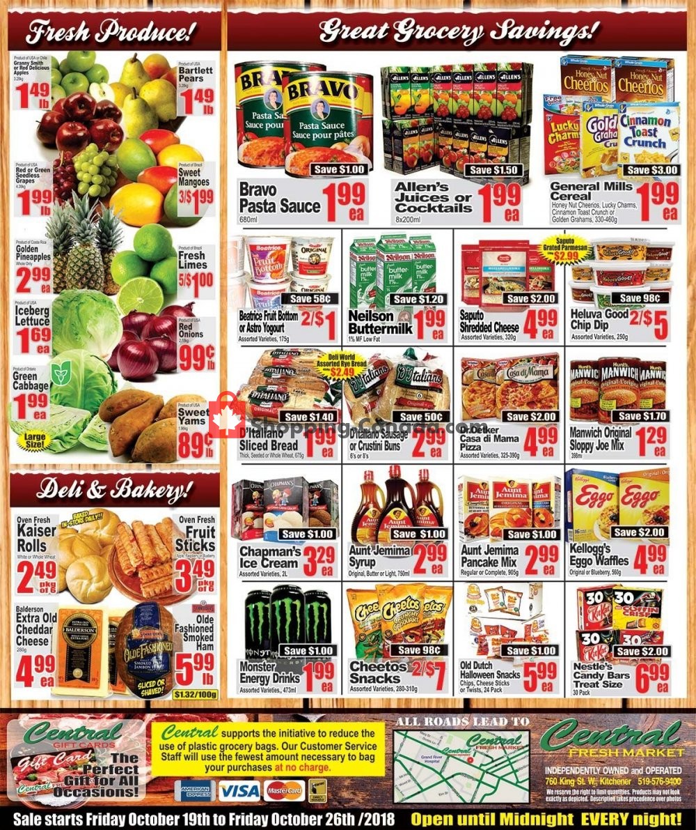 Central Fresh Market flyer from Friday October 19, 2018 to Friday October 26, 2018 - page 2
