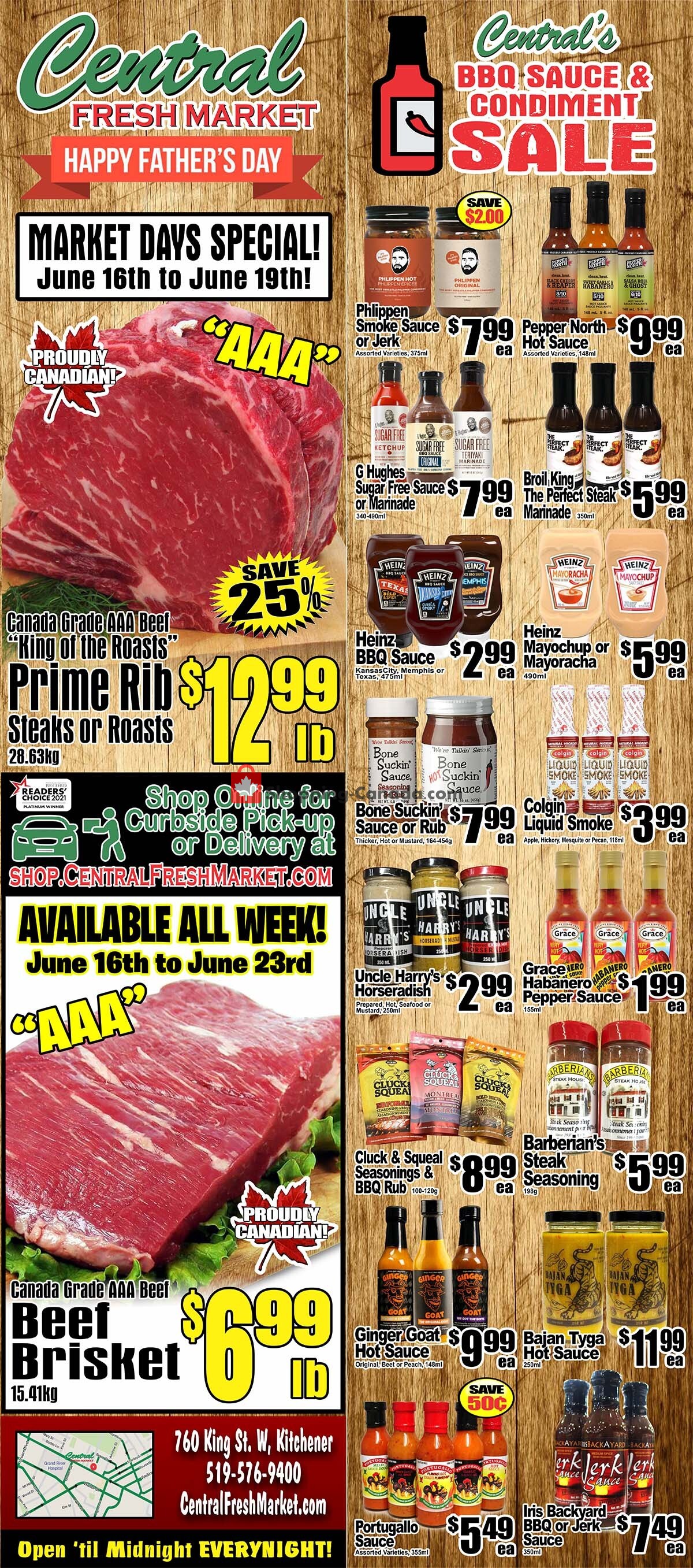 Central Fresh Market flyer from Thursday June 16, 2022 to Thursday June 23, 2022 - page 1